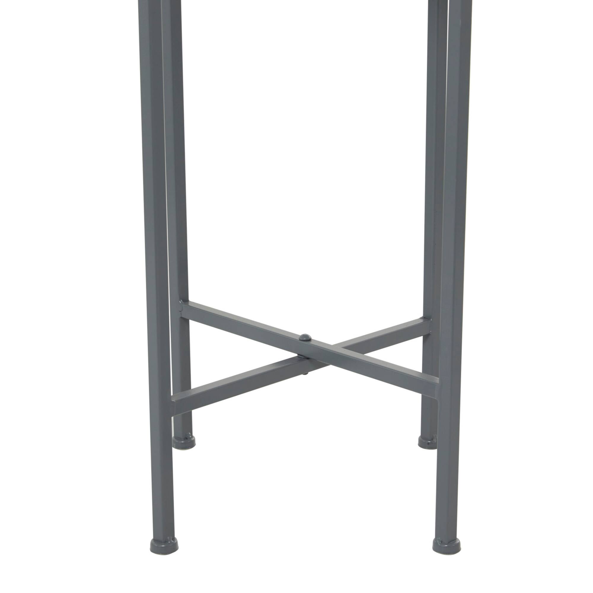 Dark Grey Modern Planter, 13" x 13" x 36"